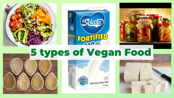 5 types of vegan foods