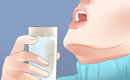gargle with salt water