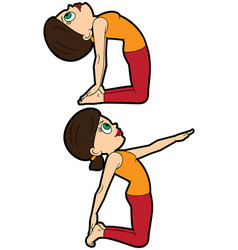 Half Camel pose