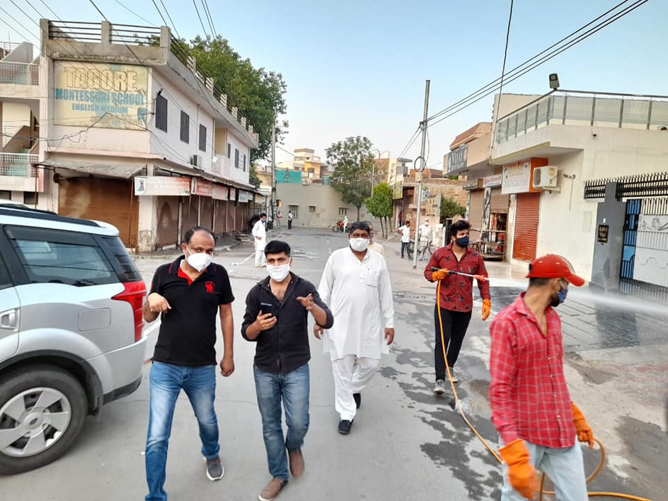 ramniwas rara saini sanitization campaign