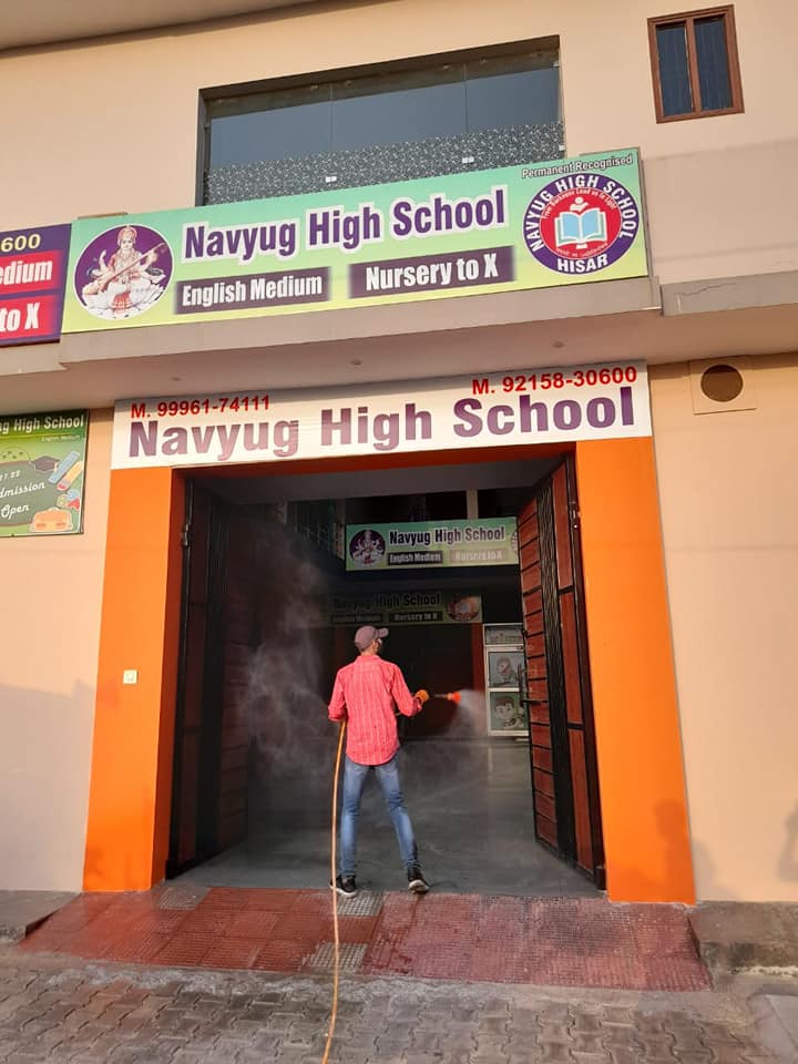 ramniwas rara saini sanitization campaign