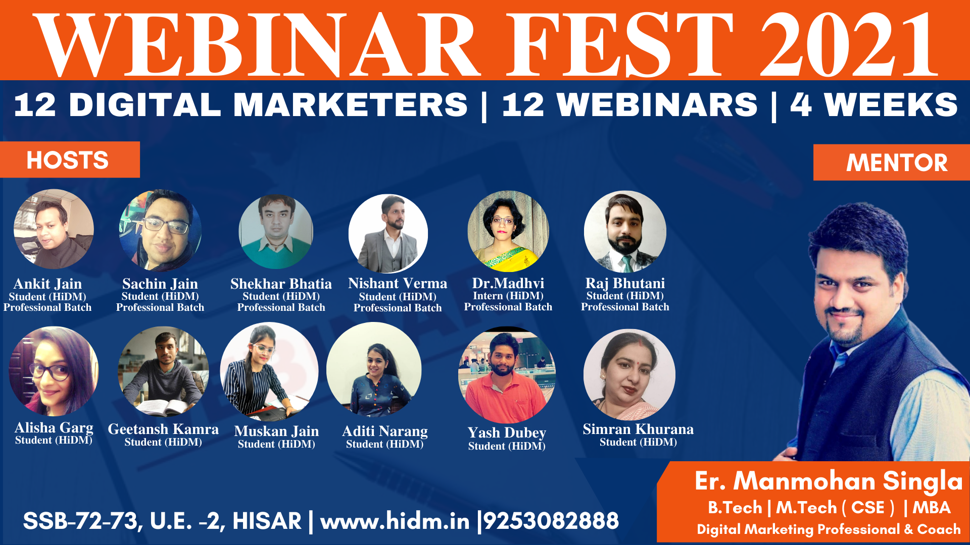 Webinar fest 2021 launched by HiDM 