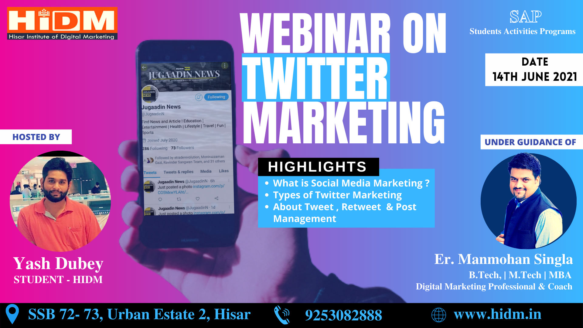 Webinar Fest 2021 : Webinar on Twitter Marketing