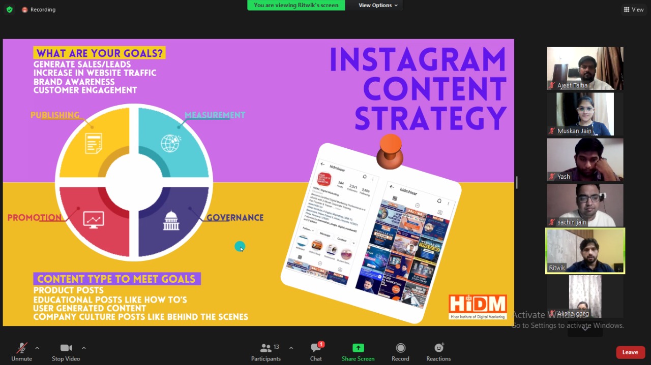 Webinar Fest 2021: Webinar on Instagram Marketing Strategy