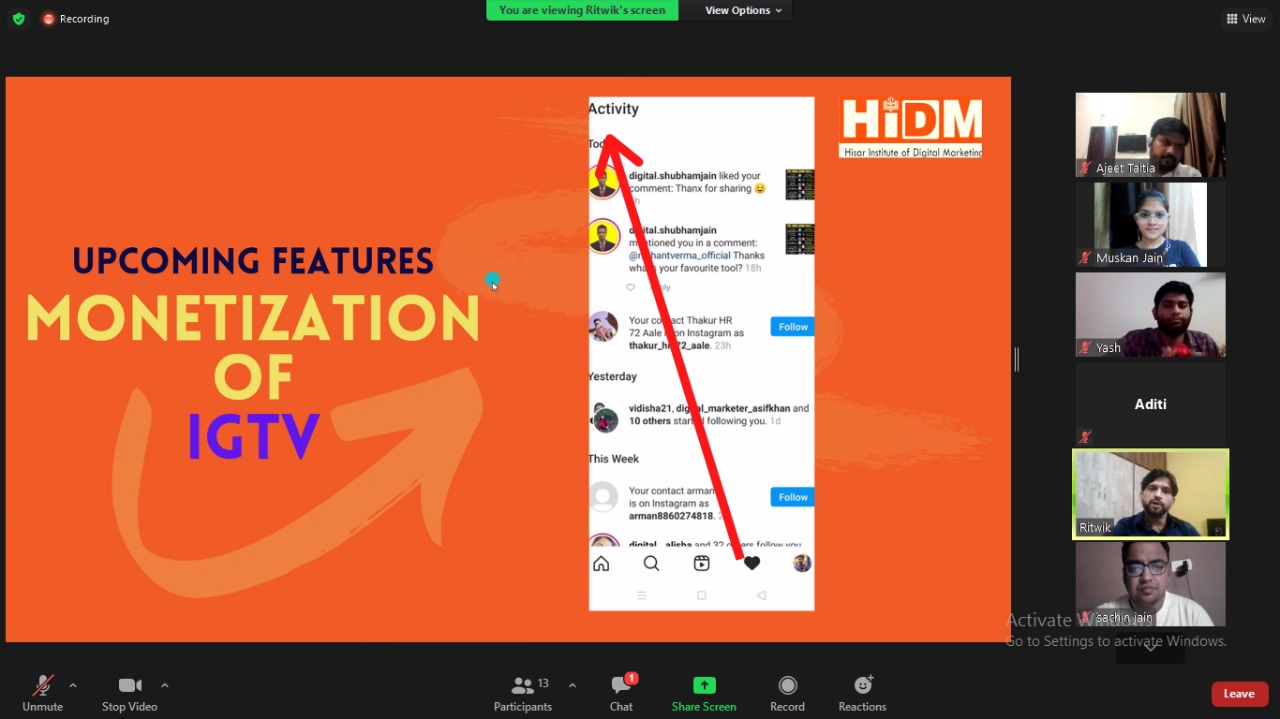Webinar Fest 2021: Webinar on Instagram Marketing Strategy