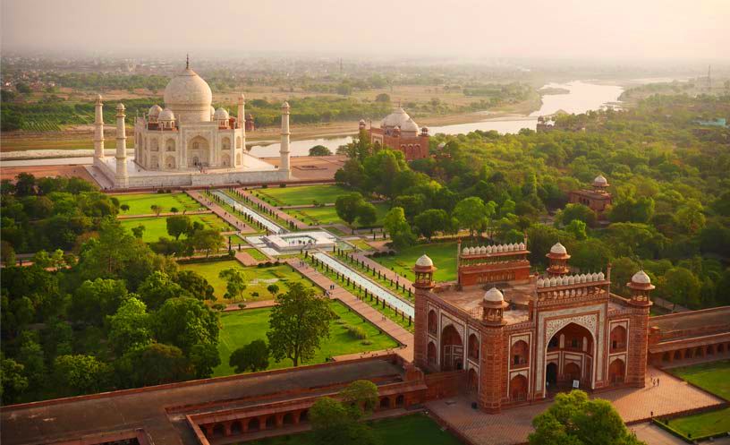 Agra the taj mahal