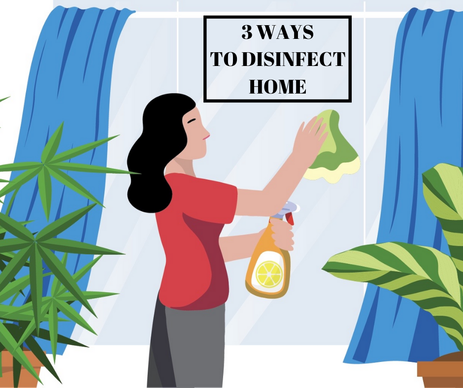 steps to disinfect home