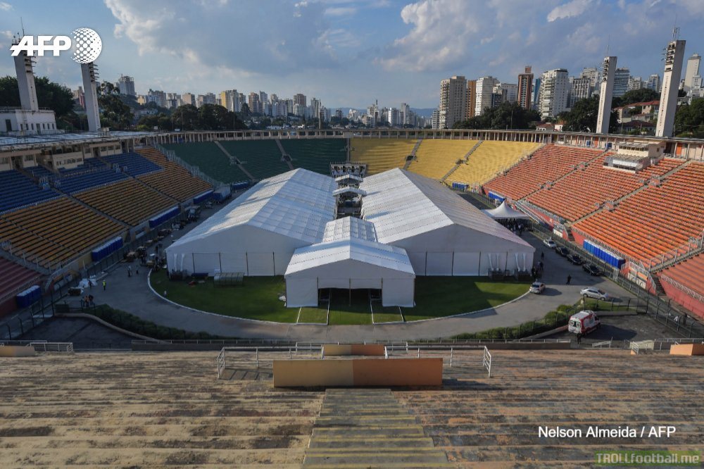 Stadium turned into hospitals for covid-19