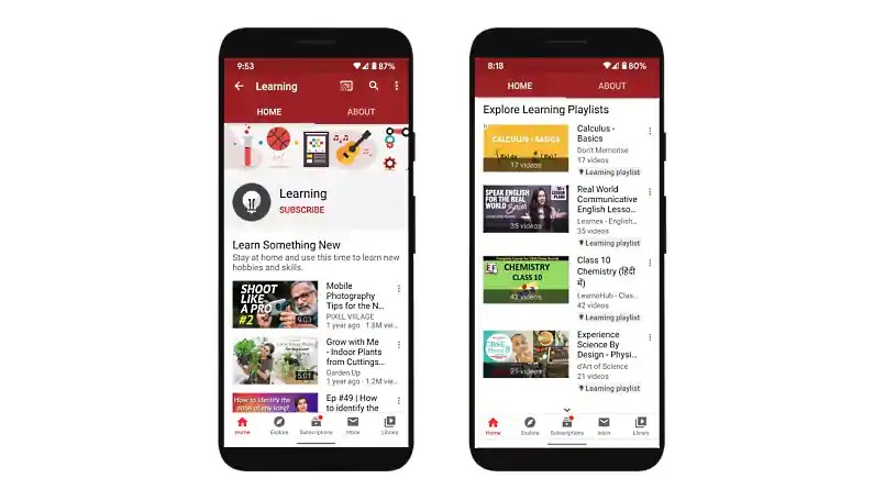 Google youtube learning