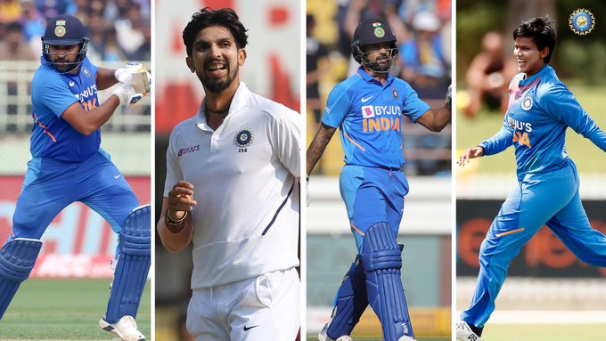BCCI NOMINATES ROHIT SHARMA FOR RAJIV KHEL RATNA, SHIKHAR DHAWAN, ISHANT SHARMA AND DEEPTI SHARMA FOR ARJUNA AWARD