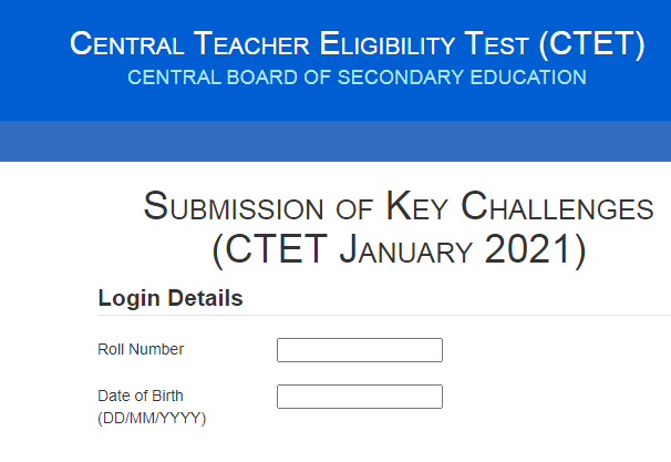CBSE CTET Answer key 2021