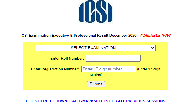 ICSI CS Result December 2020