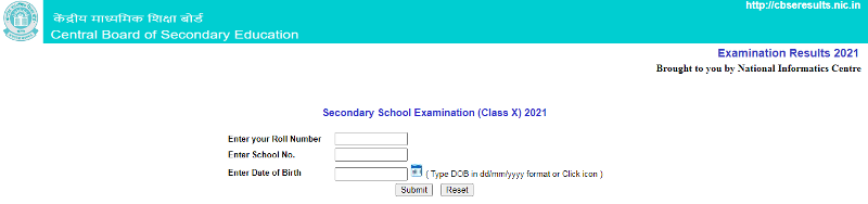 CBSE CLASS 10Th Result 2021