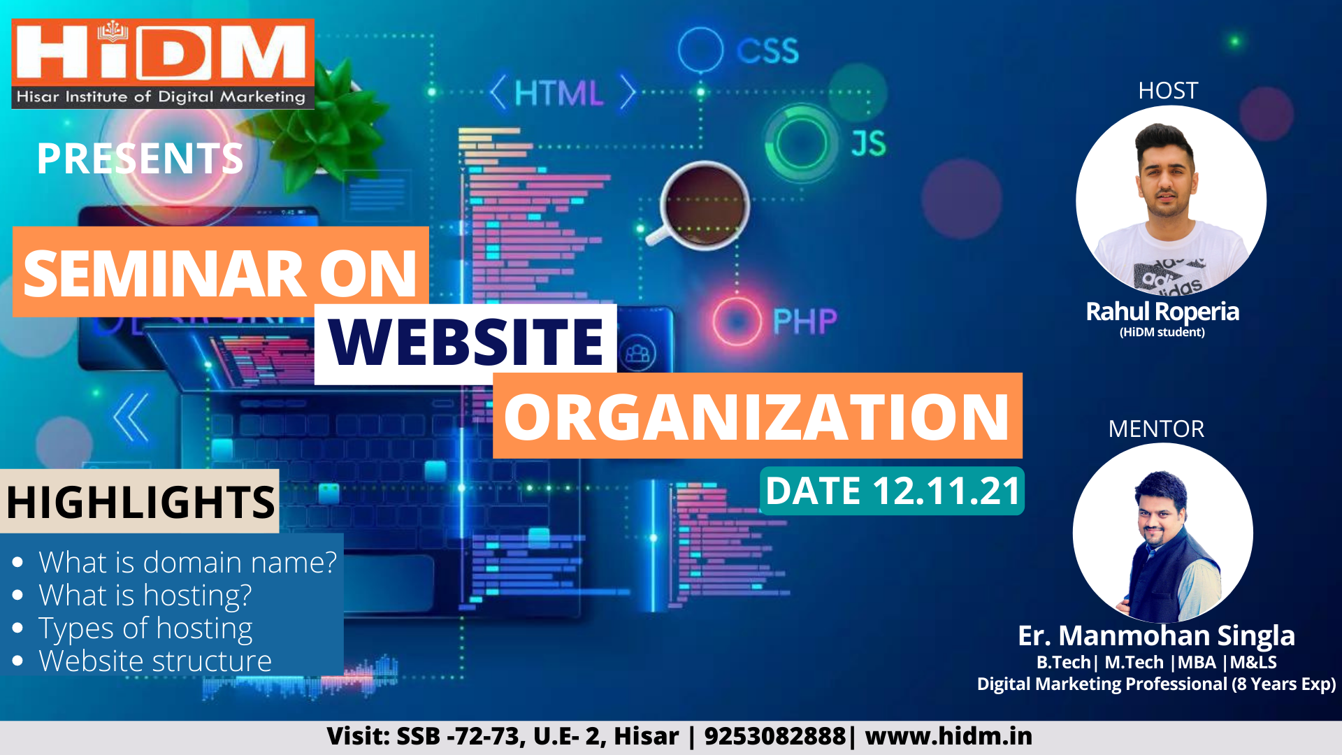 Seminar on Website Organization