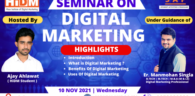 seminar on Digital Marketing
