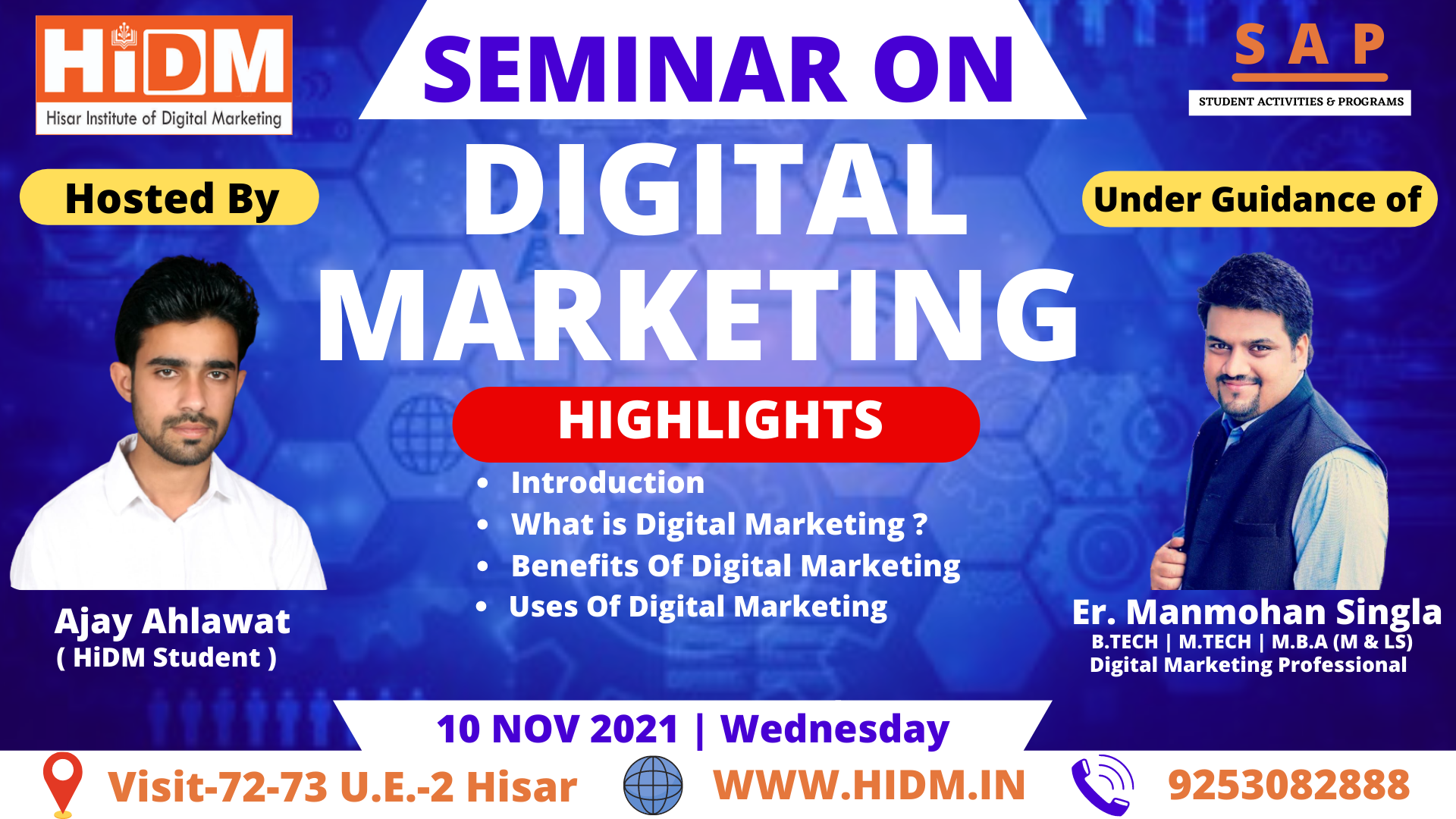 seminar on Digital Marketing