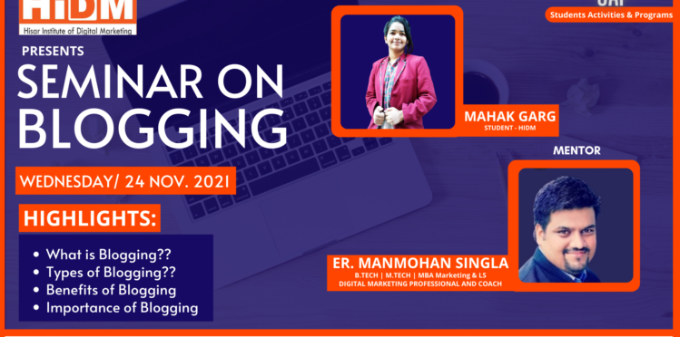 Seminar on Blogging