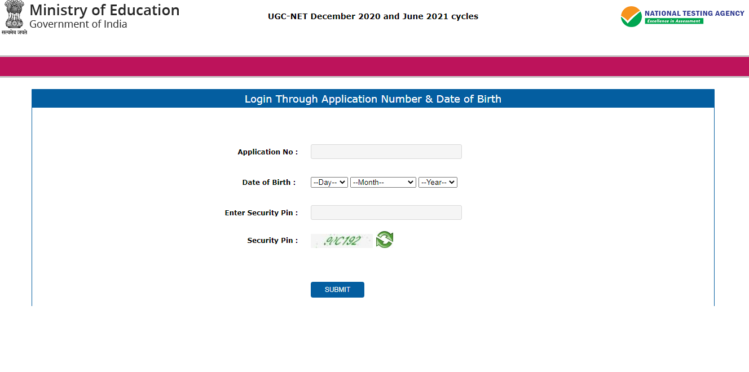 UGC NET December 2020 and June 2021 Admit card