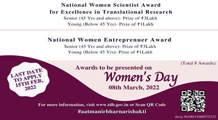 national women entrepreneur award 2022