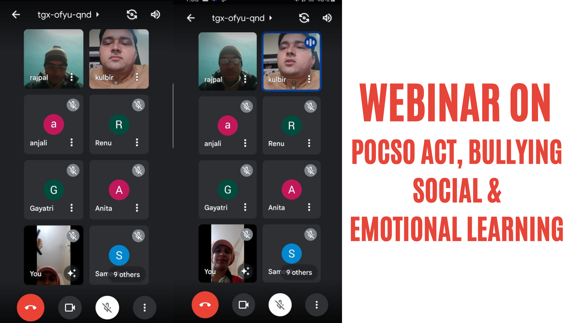 WEBINAR ON POCSO ACT, BULLYING, SOCIAL & EMOTIONAL LEARNING