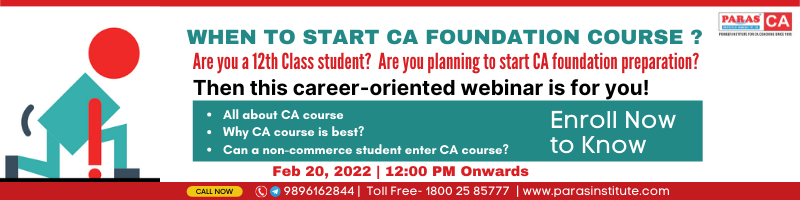 Webinar on CA foundation course