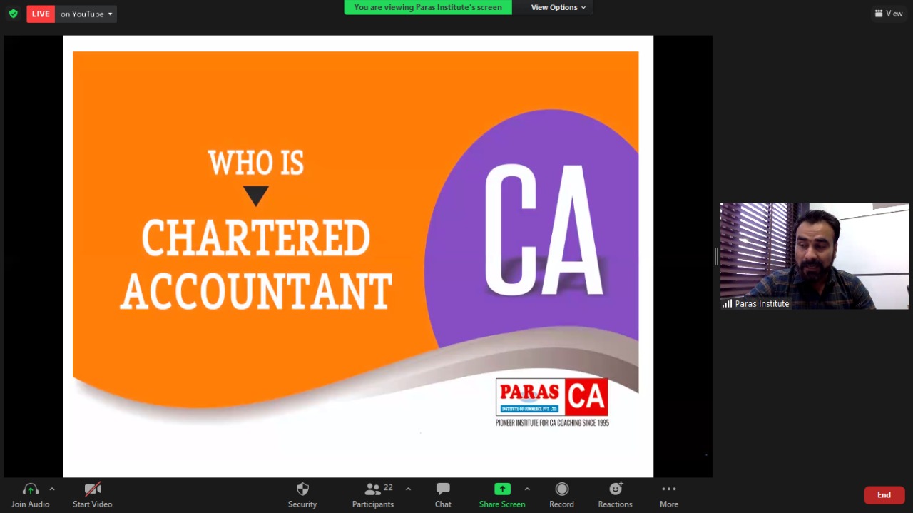 A webinar on when to start CA foundation Course