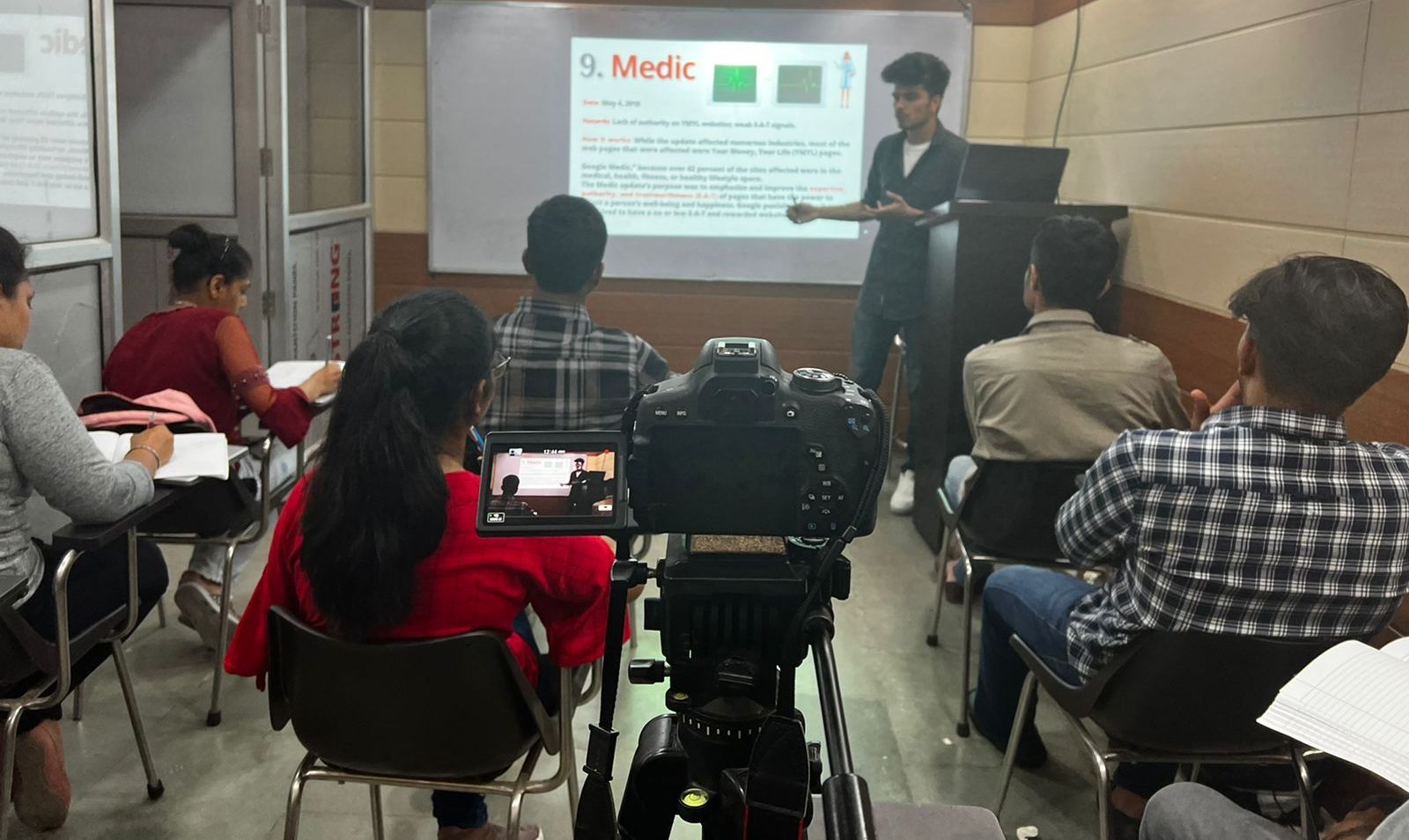 Seminar on How search engine works held at HiDM