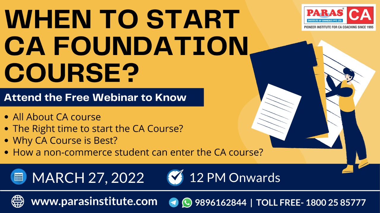 when to start CA foundation course