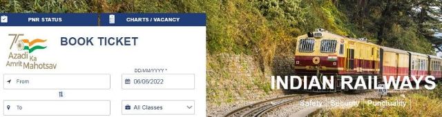 IRCTC Train TIcket Booking