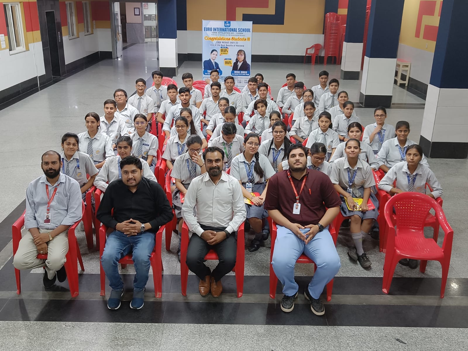 career Counselling seminar at Euro International School Dharuhera by Paras Institute of Commerce Pvt Ltd