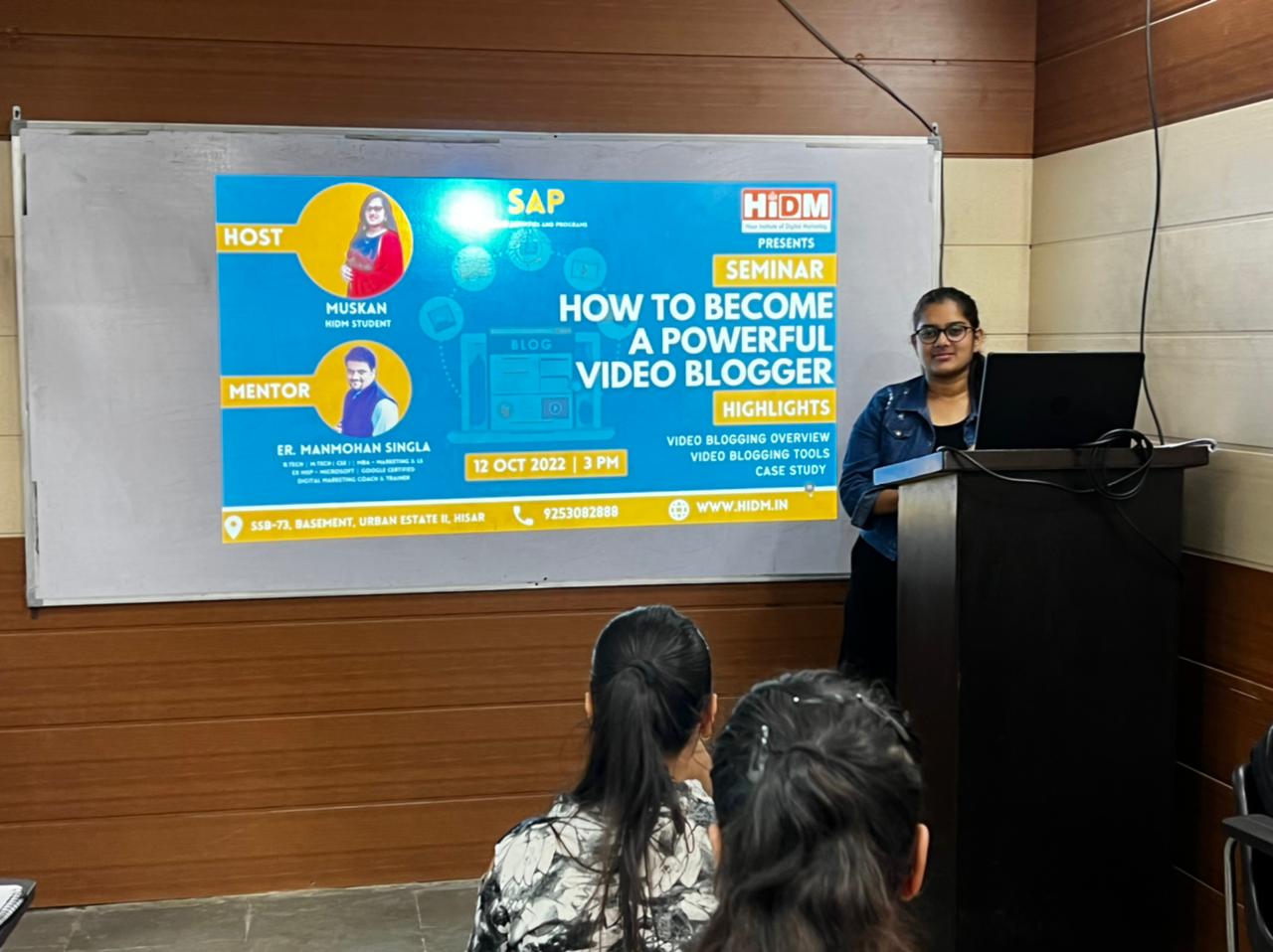 Digital Marketing seminar fest 2022 phase 2 | Seminar on how to become a powerful video blogger