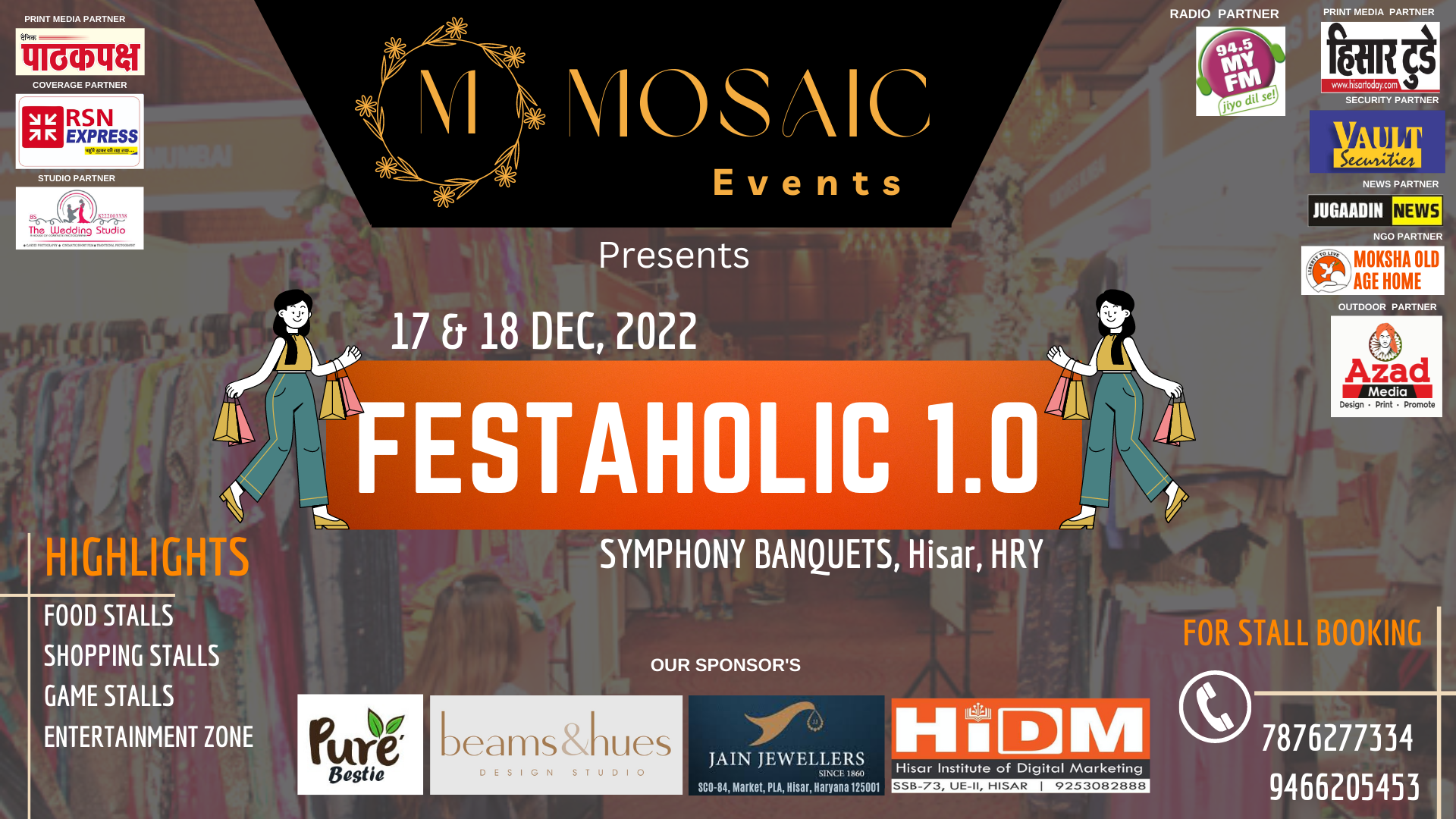Mosaic Events presents Festaholic 1.0 | Exhibition in HiSar | Sachmeet Handloom 