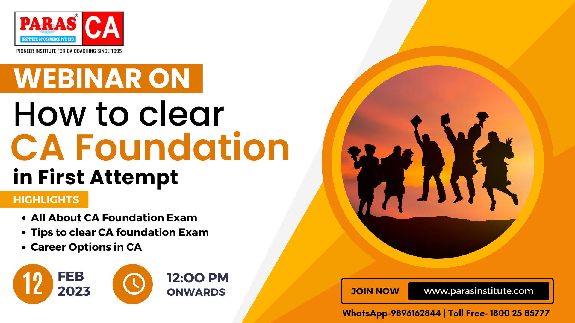 Webinar on how to clear CA foundation Exam in the first attempt