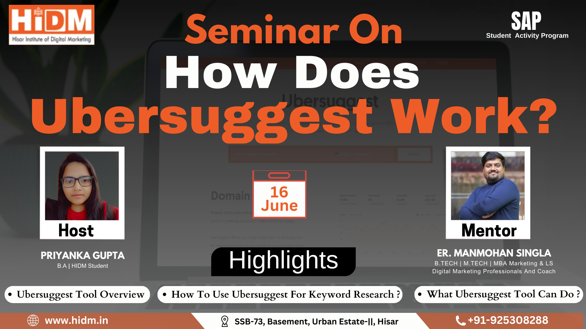 Seminar on How does Ubersuggest Work