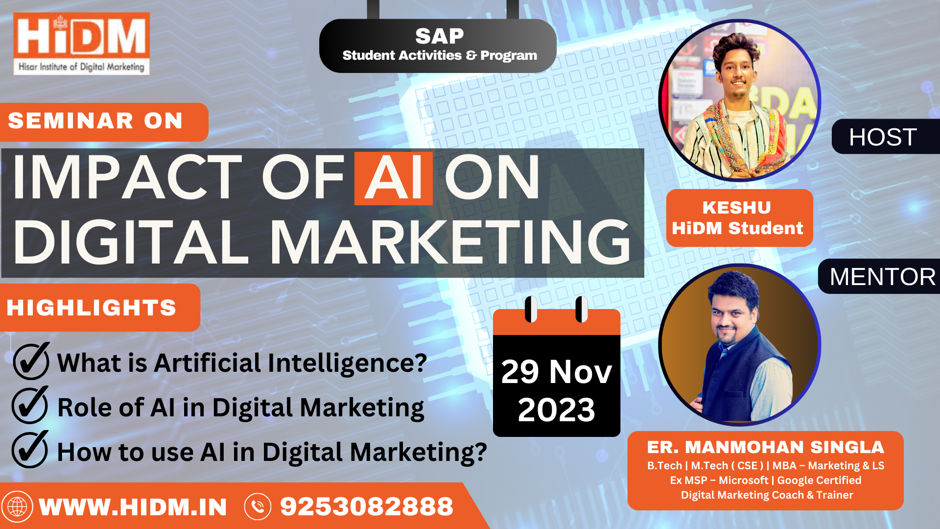 Seminar on Impact of AI on Digital Marketing 