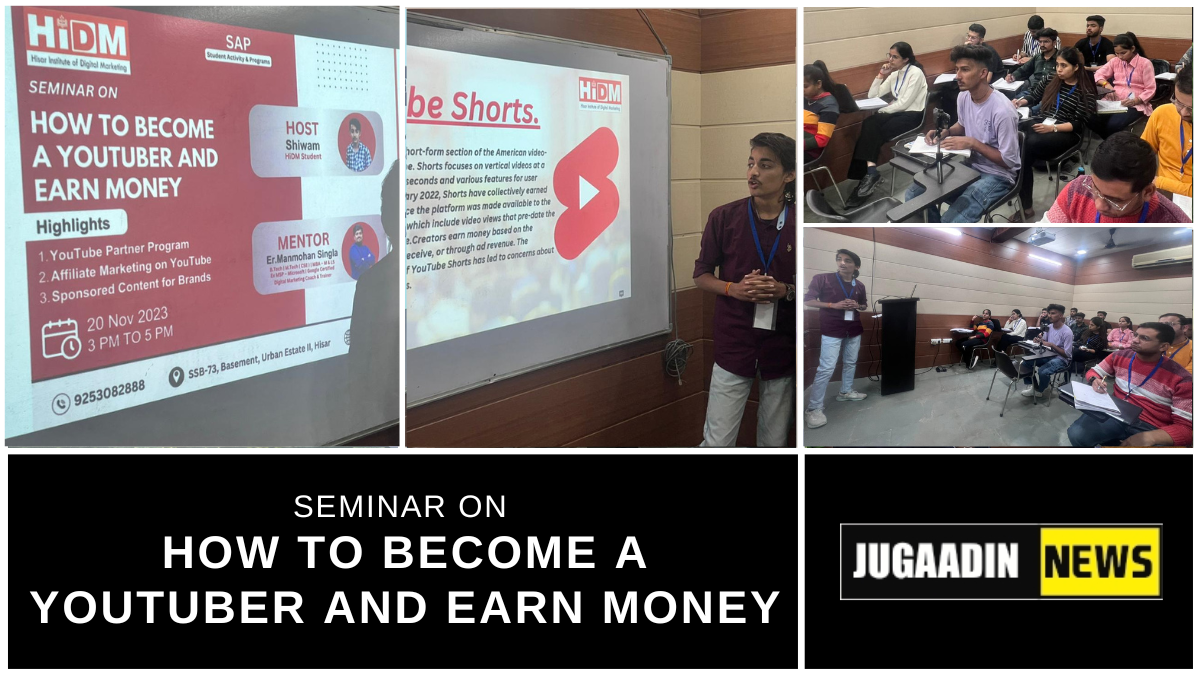 Seminar on How to Become a Youtuber and Earn Money