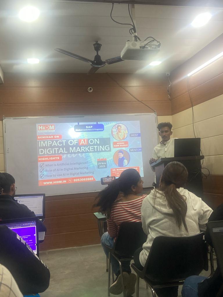 Seminar on Impact of AI on Digital Marketing 