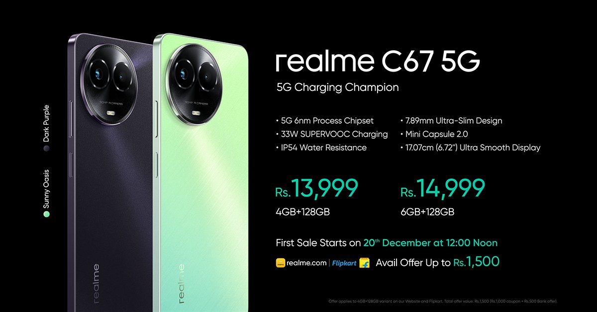 new Realme C67 5G
