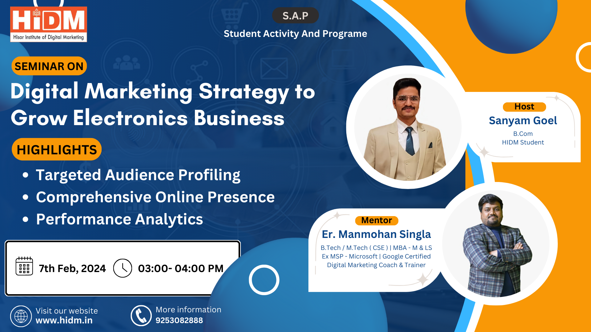 Seminar on Digital Marketing Strategy to Grow Electronics Business