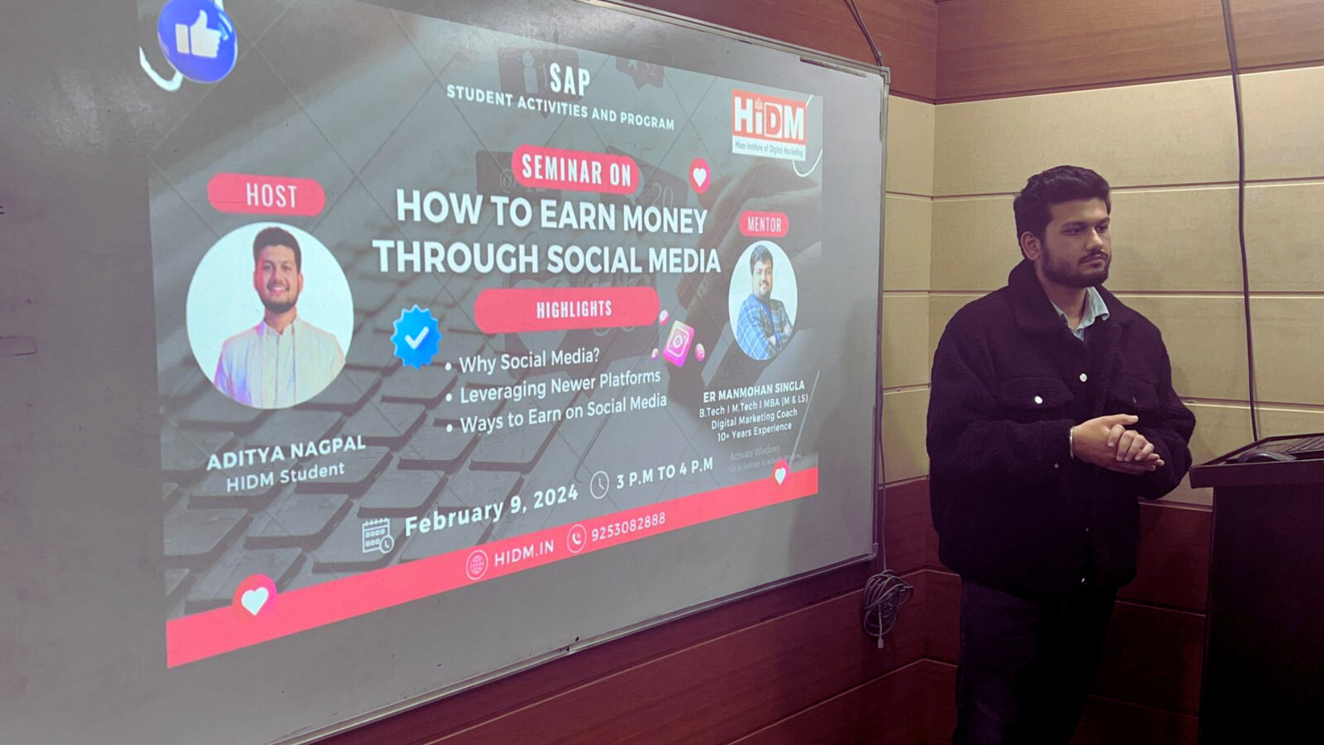 Seminar on How to Earn Money Through Social Media