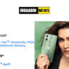 A model holding green coloured moto g64 in one hand