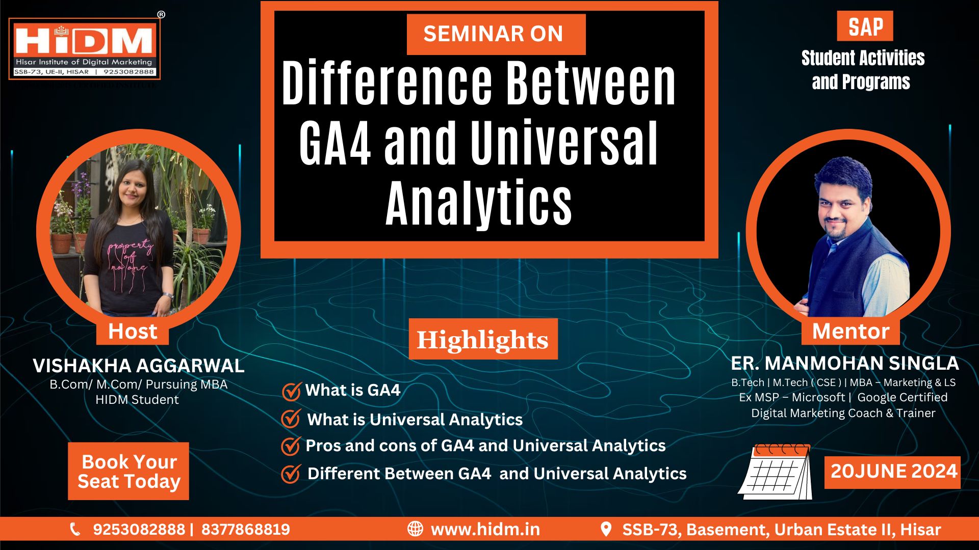  seminar on Difference between GA4 and Universal analytics 