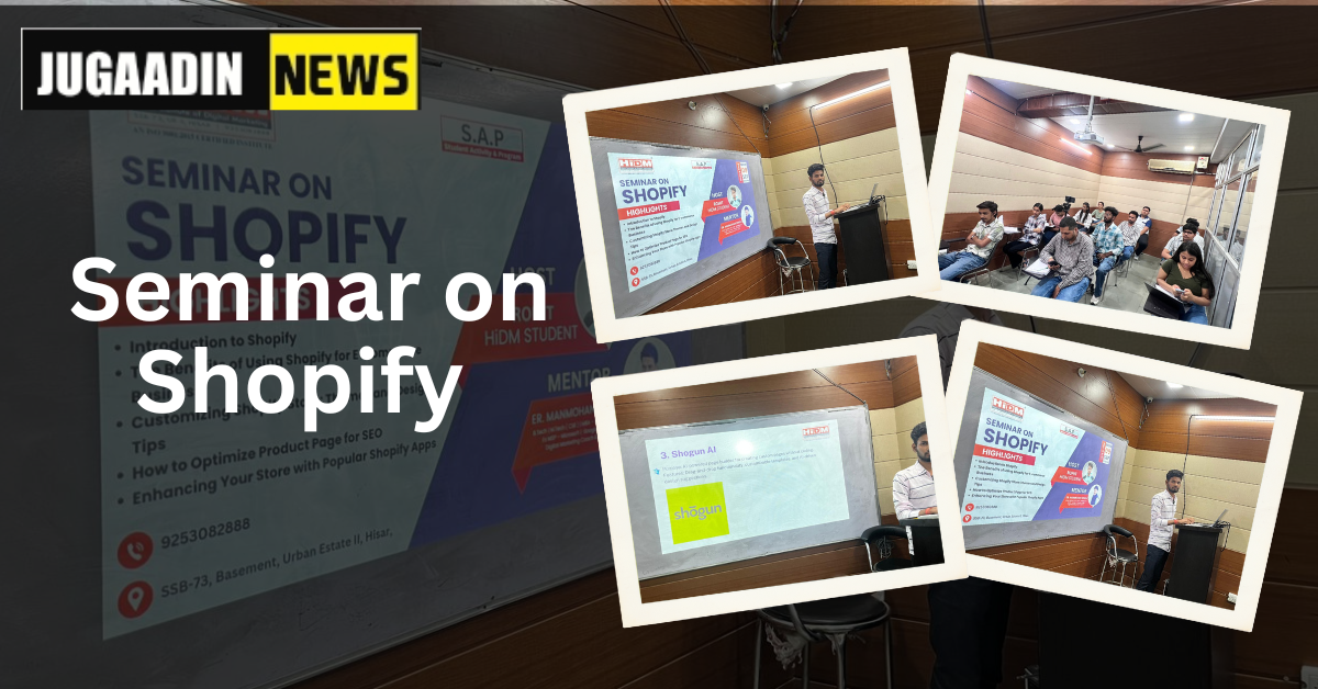 Digital Marketing Seminar Fest 2024: Seminar on Shopify held at HiDM