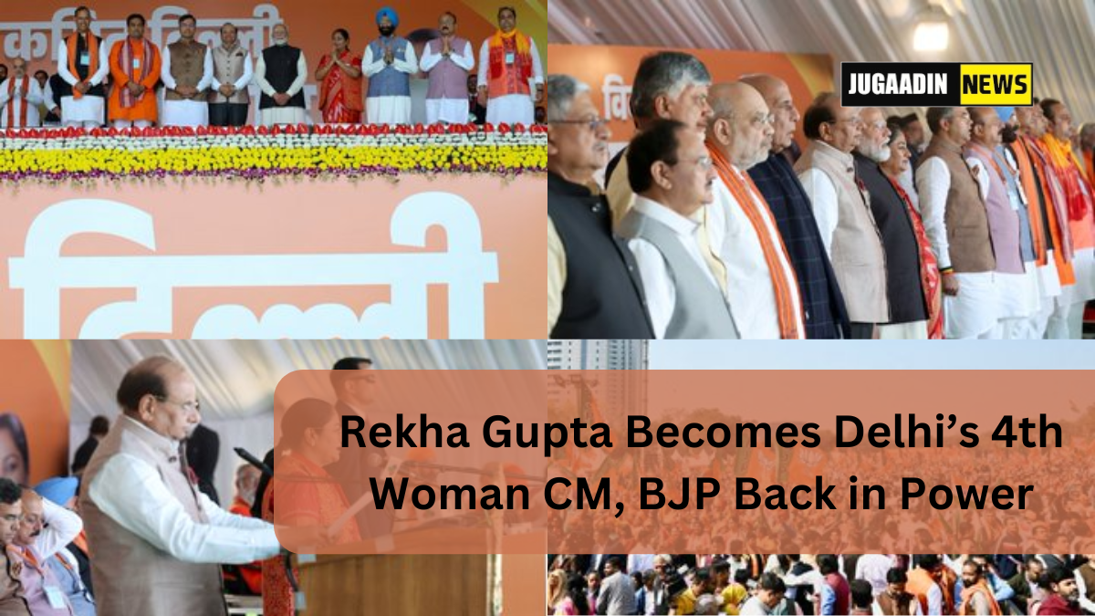 Rekha Gupta, a first-time BJP MLA from Shalimar Bagh, is sworn in as Delhi’s fourth woman chief minister on Thursday.