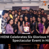 HIDM 6th anniversary celebration event with app launch, student awards, and live music performance in Hisar.