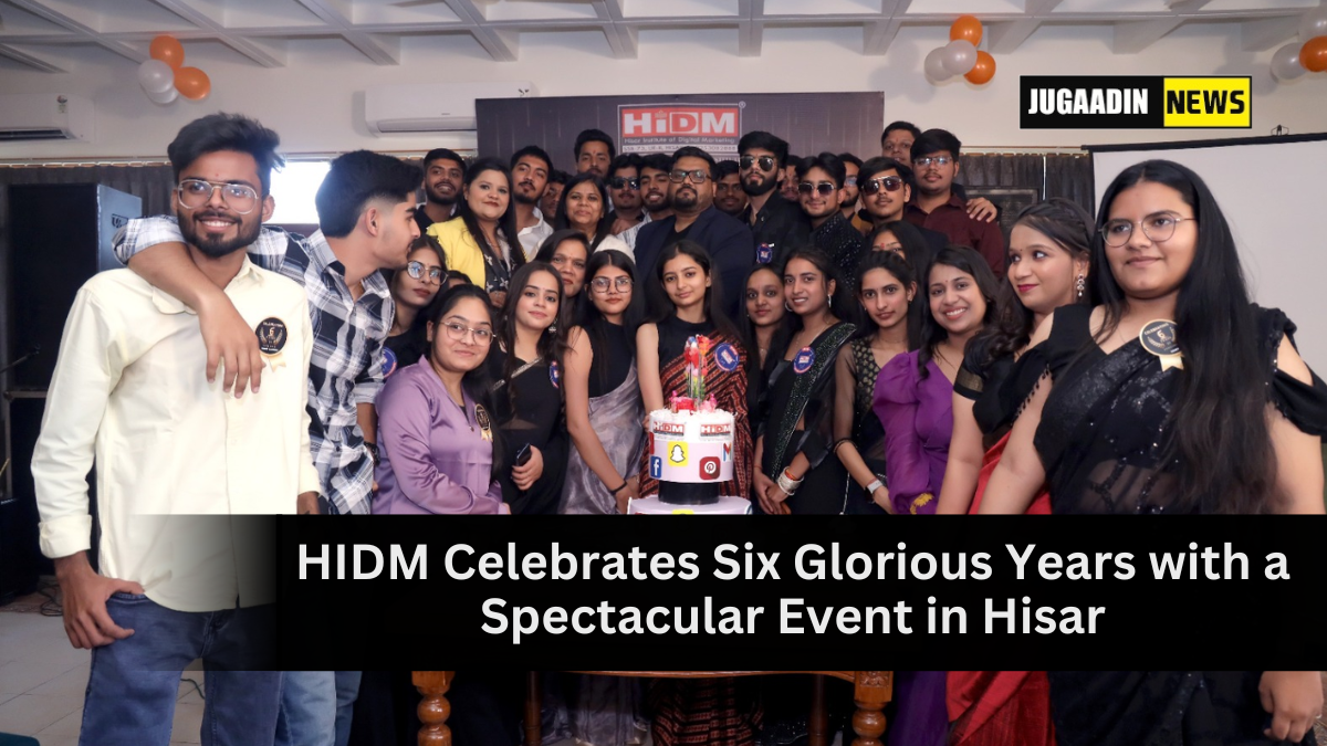 HIDM 6th anniversary celebration event with app launch, student awards, and live music performance in Hisar.