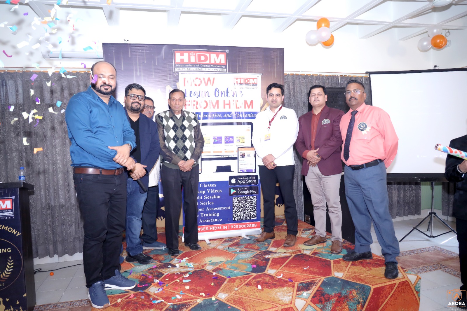 HIDM app launch – Celebrating 6 years of excellence with students, mentors, and the unveiling of the new digital learning platform.