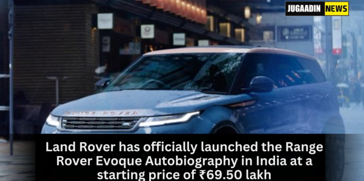 Range Rover Evoque Autobiography parked outdoors, showcasing its sleek design and premium styling features.