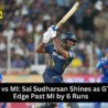 Gujarat Titans defeat Mumbai Indians by 6 runs in IPL 2025 on March 26.