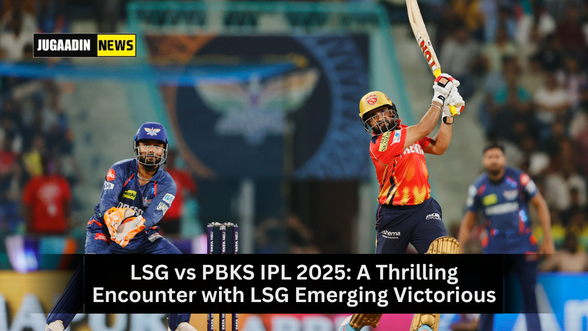 LSG defeated PBKS in an IPL 2025 match with a thrilling chase led by Kyle Mayers.